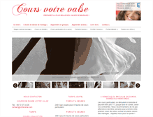Tablet Screenshot of cours-de-valse-mariage.com
